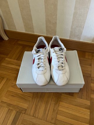 Nike Cortez Talla 41 Blancas y Rojas