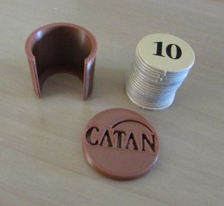 Organizadores de fichas para Catan