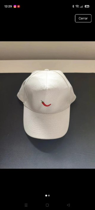 Gorra azul con logo GR