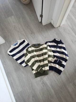 Lotes de jerséis de rayas para niño