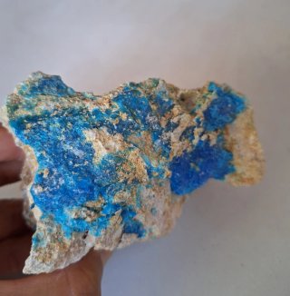 Calcantita Fragmento de  Mineral Azul