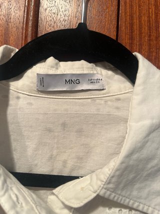 Vestido blanco Mango talla S