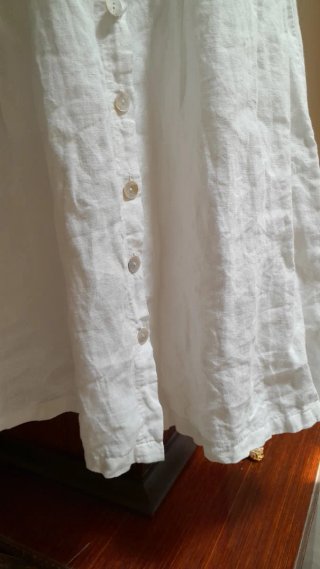 Vestito 100% Lino Bianco