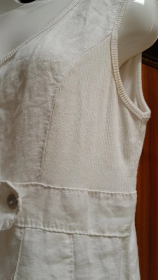 Vestito 100% Lino Bianco