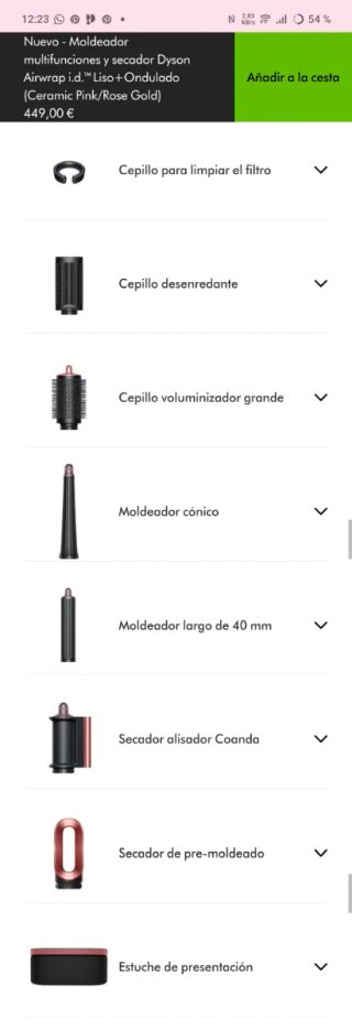 Kit 6 Accesorios Dyson Airwrap a estrenar
