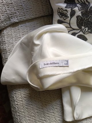 Blusa Pedro del Hierro Blanca Volantes