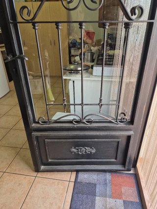 Puerta de hierro forjado solo una hoja