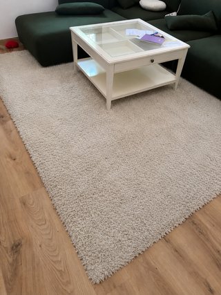 Alfombra Pelo Largo Beige