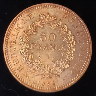 Francia 50 Franchi 1974 Ercole