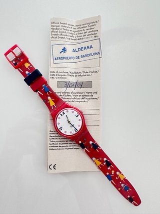 Reloj Swatch Funny Village Vintage estuche/papeles