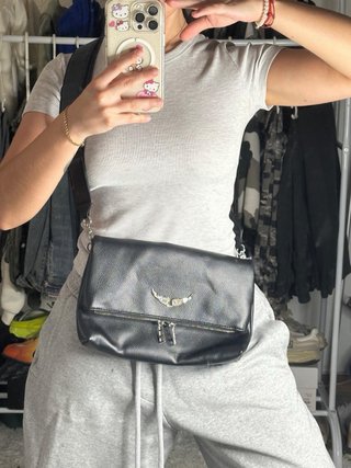 Zadig & Voltaire Bolso Cuero Negro Rocky