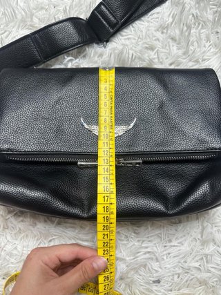 Zadig & Voltaire Bolso Cuero Negro Rocky