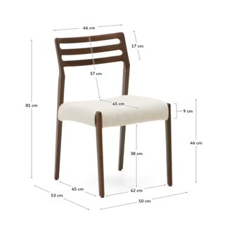 Sedia Cudia Kave Home sfoderabile