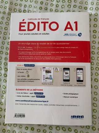 Édito A1 méthode de français.  Livre + Cahier