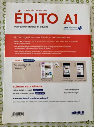Édito A1 méthode de français.  Livre + Cahier