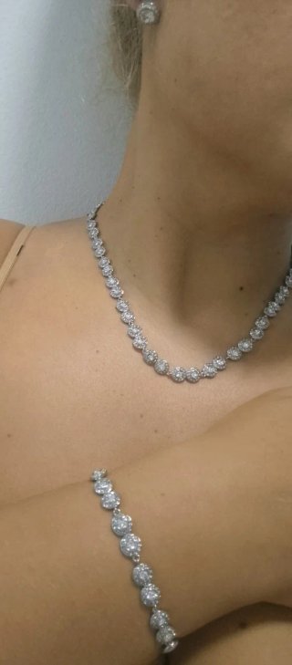 Set Gioielli Swarovski Angelic Argento