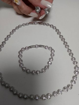 Set Gioielli Swarovski Angelic Argento