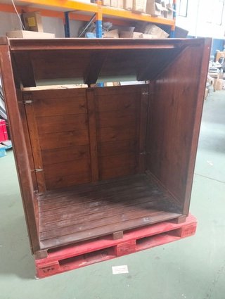 Arcón Caseta de madera para depuradora de piscina