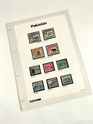 3 Fogli Francobolli del Mondo