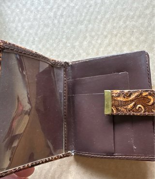 Cartera cuero repujado Recuerdo de Mallorca