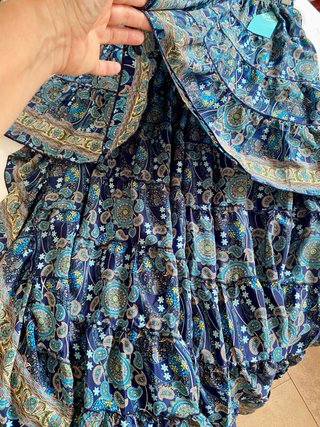 Falda boho BYM MODA seda y viscosa