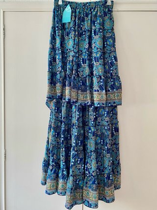 Falda boho BYM MODA seda y viscosa