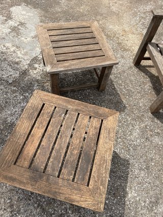 Conjunto Muebles Jardín Madera