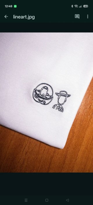 Camiseta blanca con alien de Toy Story