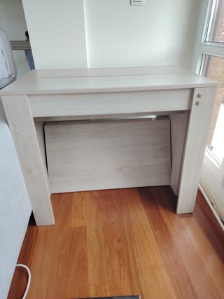 Mesa de salón extensible madera