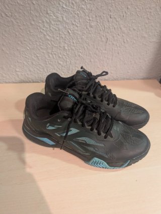 Zapatillas de pádel Kuikma negras y azules