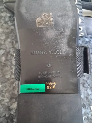Zapatos Bimba y Lola Piel Talla 38 autenticos