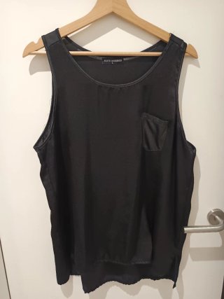 Camiseta tirantes Punto Marques negra Talla L