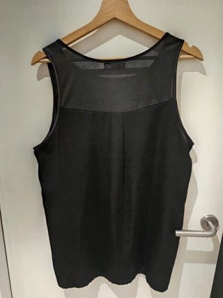 Camiseta tirantes Punto Marques negra Talla L