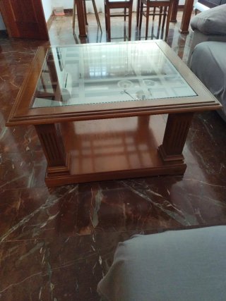 Mesa comedor madera pino con sillas