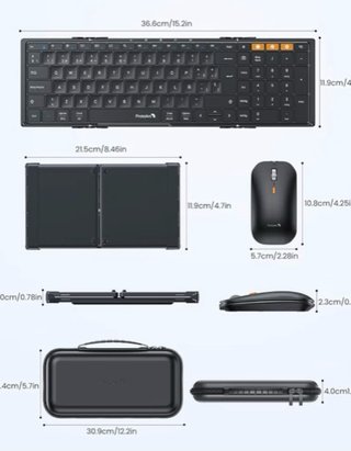 Teclado Plegable Bluetooth XKM01 + Ratón