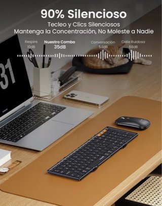 Teclado Plegable Bluetooth XKM01 + Ratón