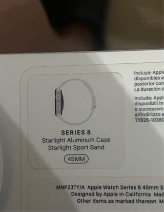 Apple Watch Series 8 Beige/Nero