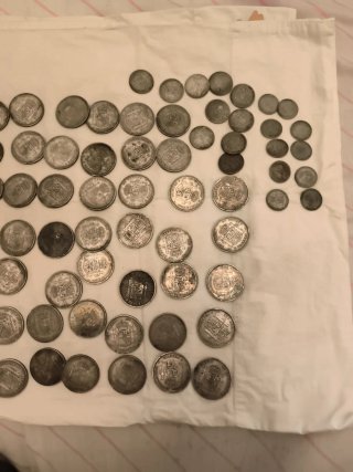 Monedas 5 Pesetas Plata España Siglo XIX