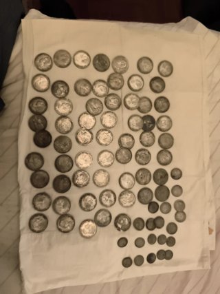 Monedas 5 Pesetas Plata España Siglo XIX