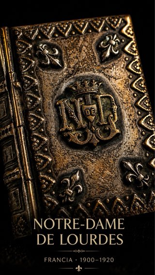 Raro Vesta Case Notre Dame 1900 antico