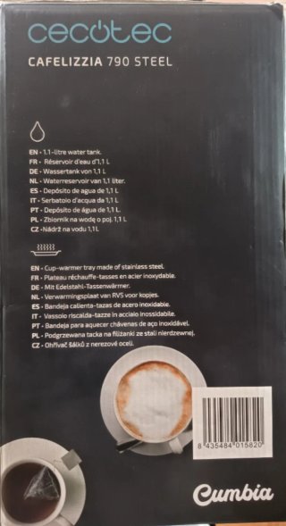 Cafetera Espresso Cecotec Cafelizzia 790 Negra