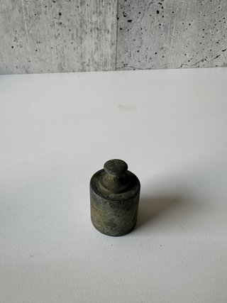 Conjunto pesas báscula antigua