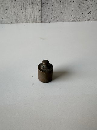 Conjunto pesas báscula antigua