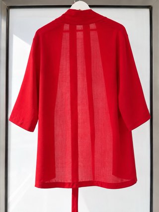 Kimono ligero rojo talla L