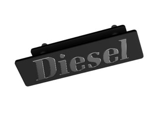 DIESEL RENAULT 9 11 18 EMBLEMA PARILLA (+ ANCLAJE)