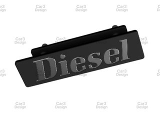 DIESEL RENAULT 9 11 18 EMBLEMA PARILLA (+ ANCLAJE)