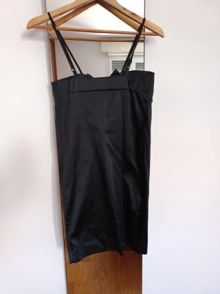 Vestido satén lazo Green Coast Talla M