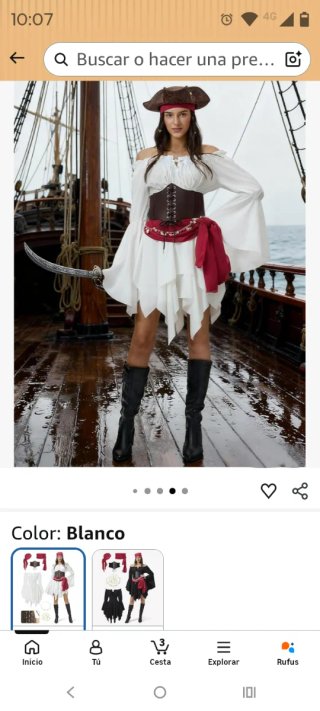 Costume da pirata Geehora da donna taglia unica