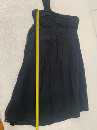 Vestido gasa Mango T/38 Negro