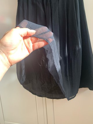 Vestido gasa Mango T/38 Negro